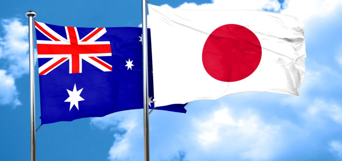 Australia-Japan-flag-waiving